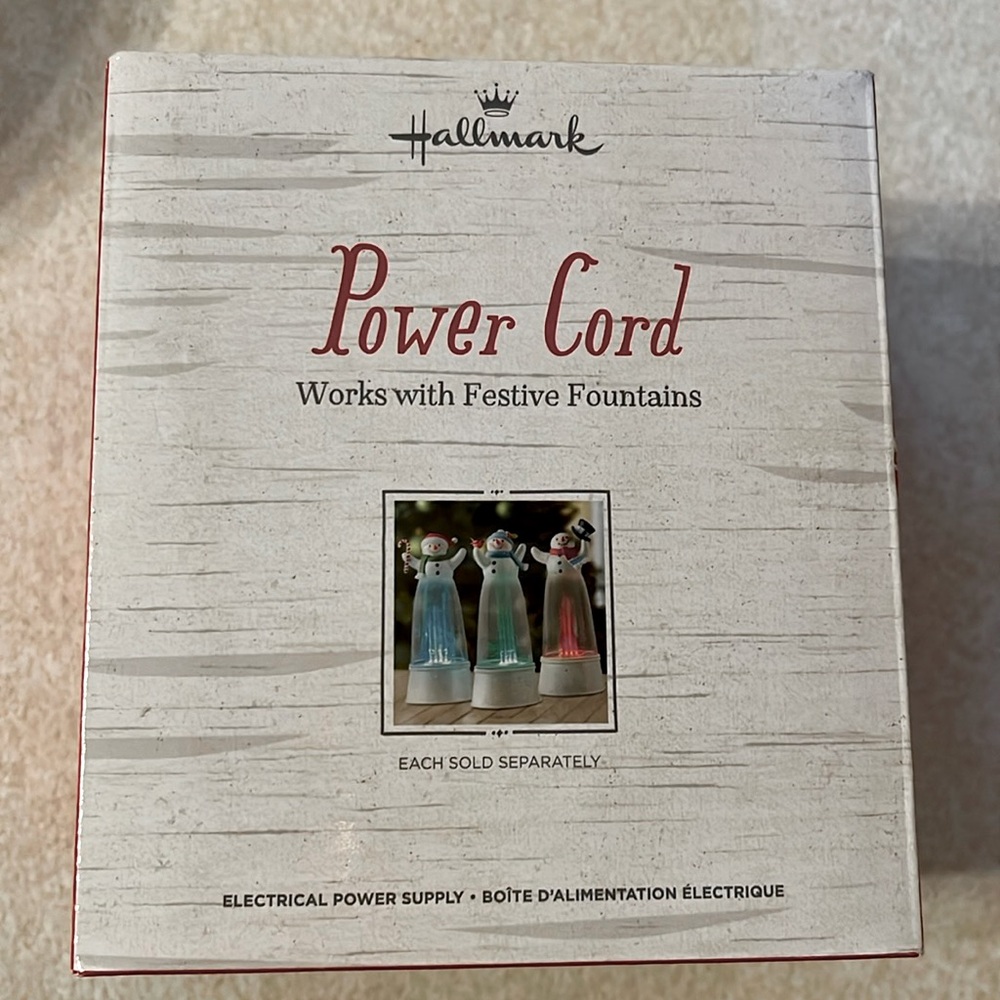 BNIB Hallmark Power Cord for Festive Fountains (brand-new!)